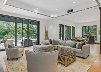 Living Stone Design+Build The Modern Farmhouse Living Room