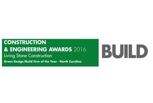 Living Stone Construction Green DesignBuild Firm of the Year North Carolina Build-Construction-Engineering Awards 2016 Winners logo