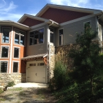 Black Mountain renovation - three story turret, spiral staircase