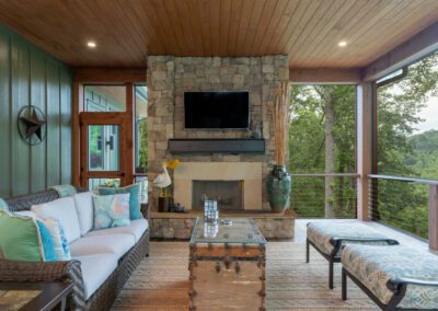 Living Stone Design+Build Hillin-Guilbeau Outdoor Fireplace